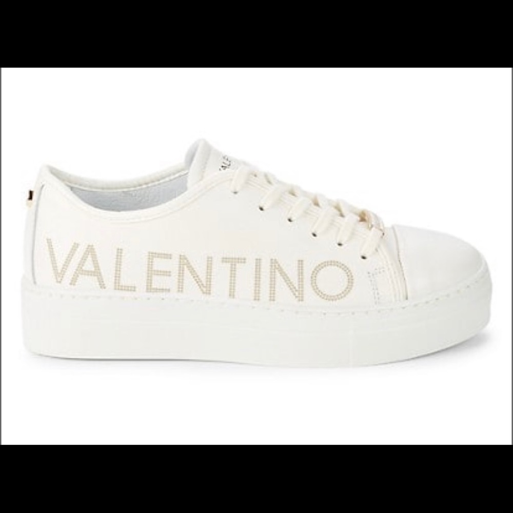 Valentino by Mario Valentino white sneakers, size 9.5